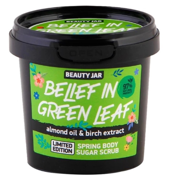 Сахарный скраб для тела Beauty Jar Belief In Green Leaf 115 мл - Pampik