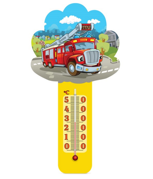 Термометр Склоприлад Улюбленець Пожежний автомобіль (300071) - Pampik