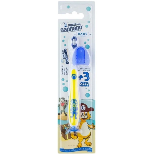 Зубна щітка Pasta Del Capitano Baby від 3 років жовта - Pampik