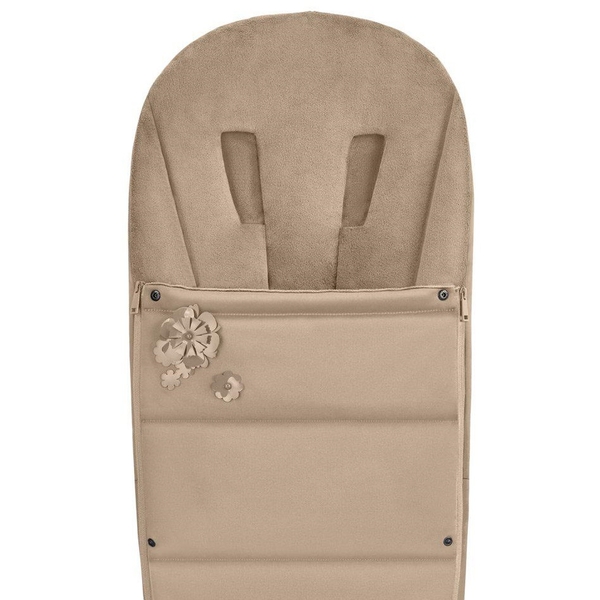 Чехол для ног Cybex Platinum Simply flowers mid beige, бежевый (521001415) - Pampik - 2