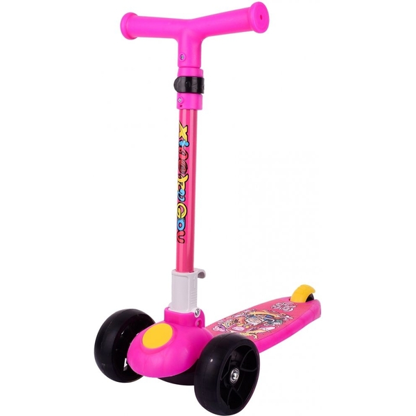 Самокат Daddychild 009T-Pink с подсветкой колес розовый (HD-009T-Pink) - Pampik