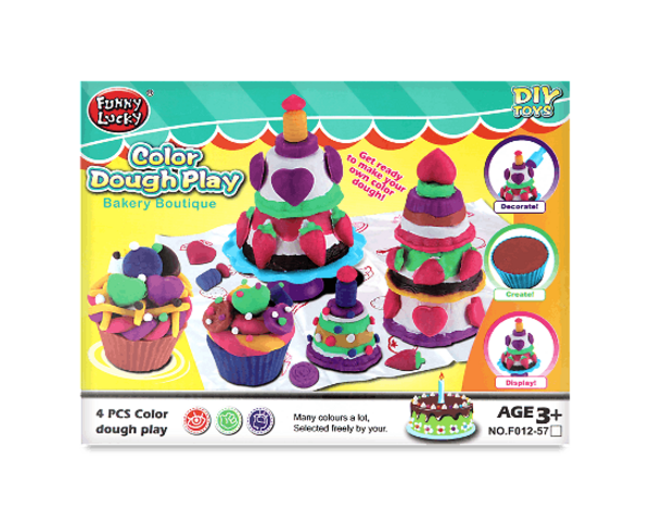 Набір для творчості Funny Lucky Тісто для ліплення Яскраве тісто Y07 (711217) - Pampik