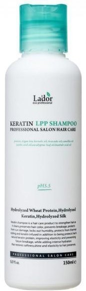 Кератиновий безсульфатний шампунь La'dor Keratin LPP Shampoo, 150 мл - Pampik