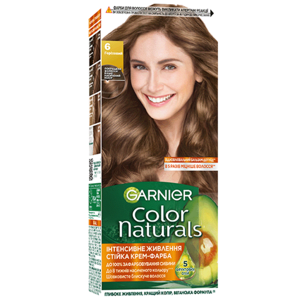 Фарба для волосся Garnier Color Naturals відтінок 6 лісовий горіх, 110 мл - Pampik