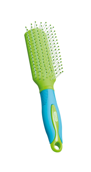Масажна щітка для волосся Titania, 17,4 см, зелений (1305) - Pampik