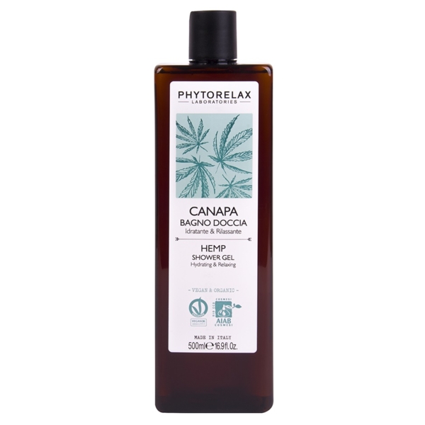 Гель для душу Phytorelax Vegan&Organic Hemp, 500 мл - Pampik