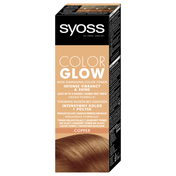 Тонирующий бальзам для волос Syoss Color Glow, медный, 100 мл (2806392) - Pampik