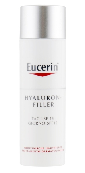 Денний крем проти зморшок Eucerin Hyaluron Filler, для нормальної та комбінованої шкіри, 50 мл - Pampik