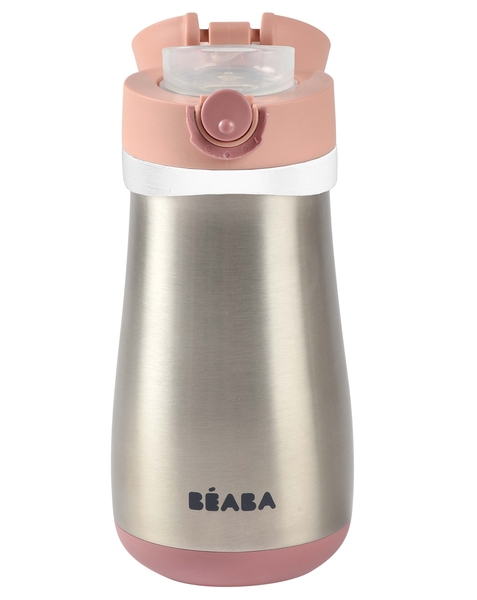 Металлический термопоильник Beaba, 350 мл, розовый (913522) - Pampik - 3