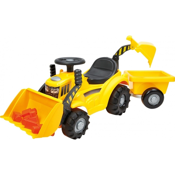 Трактор-погрузчик Ecoiffier Макси для катания малыша с прицепом (7850) - Pampik