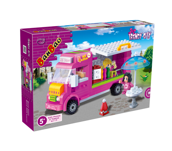 Конструктор BanBao Модне місто Фургон з морозивом, 223 елементів (6117) - Pampik