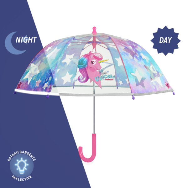 Зонт Cool Kids Единорог, голубой (15581) - Pampik - 3