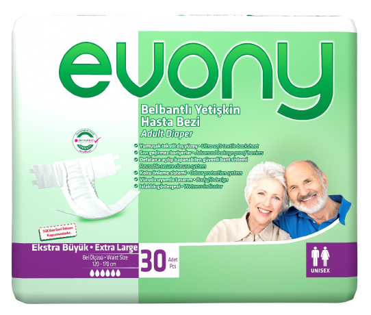 Підгузки для дорослих Evony 4 Extra Large, 30 шт - Pampik