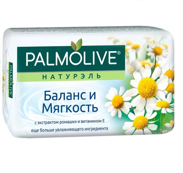 Мило Palmolive Баланс та м'якість, екстрат ромашки, 150 г - Pampik