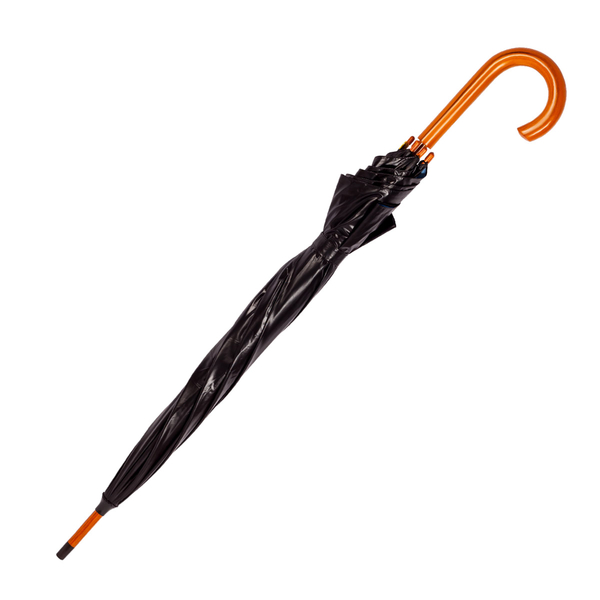 Парасолька-тростина Bergamo Купол-небо, чорний (4513203) - Pampik - 5