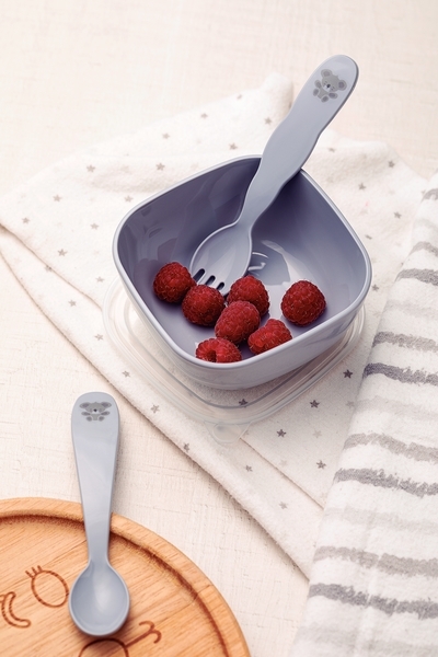 Набор детской посуды Tramontina Baby Le Petit, 3 предмета, серый (23797/603) - Pampik - 3