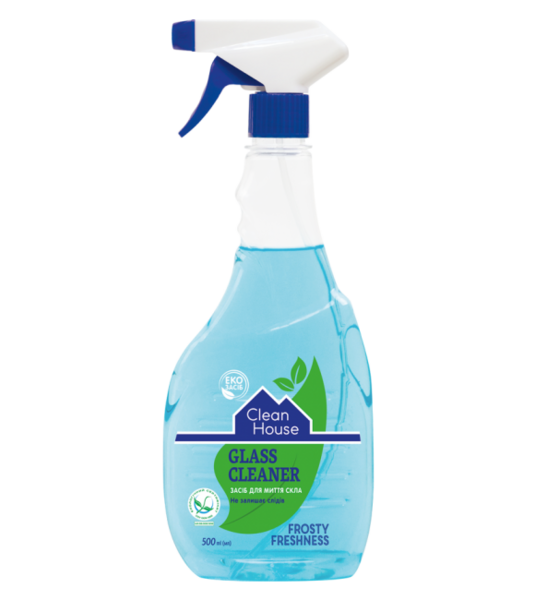 Средство для мытья стекол Clean House Морозная свежесть, 500 мл - Pampik
