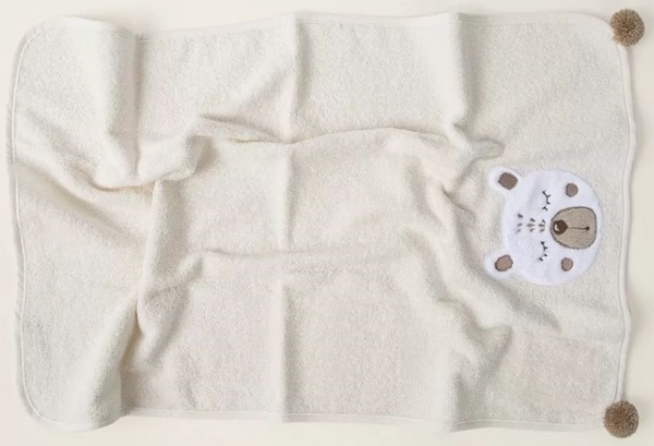 Рушник дитячий Irya Teddy, 75х50 см, кремовий (svt-2000022282031) - Pampik - 2