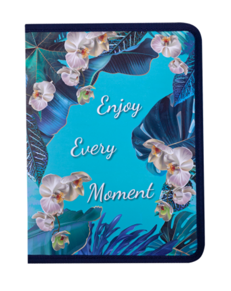 Папка на блискавці Buromax Exotic, В5, блакитний (BM.3961-14) - Pampik