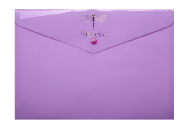 Папка на кнопці Buromax Pastel, А4, фіолетовий (BM.3953-26) - Pampik