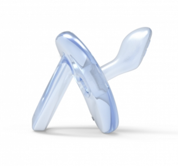 Силиконовая ортодонтическая пустышка Nuvita Orthosoft Light, 0+ мес., голубой (NV7051Blue) - Pampik - 2