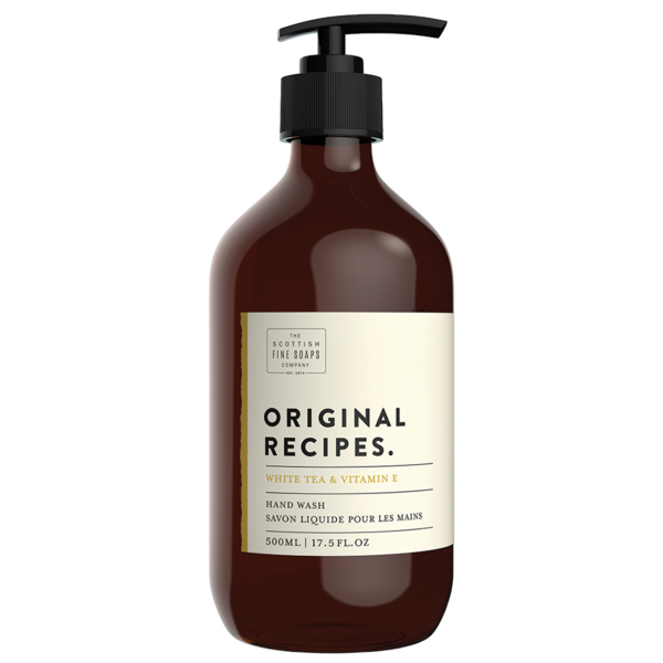 Жидкое мыло для рук Scottish Fine Soaps Original Recipes White Tea&Vitamin E Hand Wash, 500 мл (106100) - Pampik