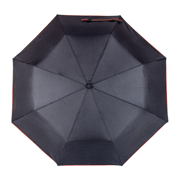 Парасолька напівавтоматична Bergamo Sky, чорний з червоним (7040005) - Pampik - 3