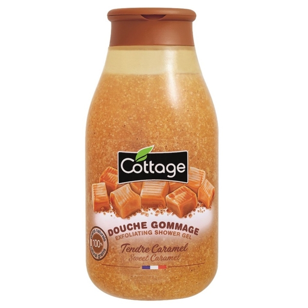 Гель-ексфоліант для душу Cottage Sweet Caramel, 270 мл - Pampik