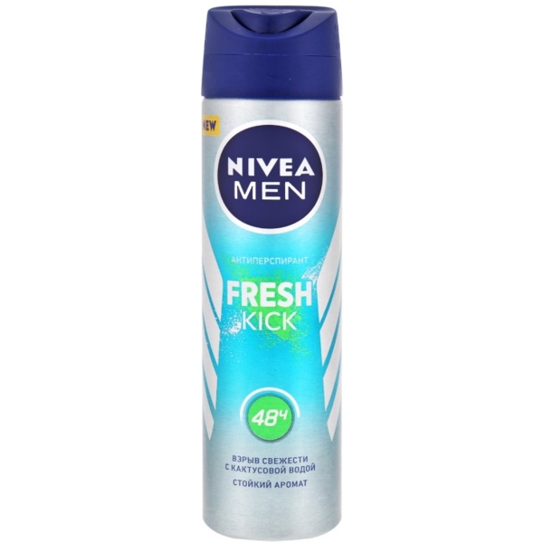 Антиперспірант Nivea Men Fresh Kick, спрей, 150 мл - Pampik