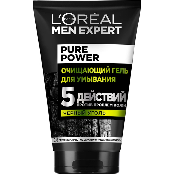 Очищуючий гель L'Oreal Paris Men Expert для комбінованої і жирної шкіри з недосконалостями 100 мл - Pampik
