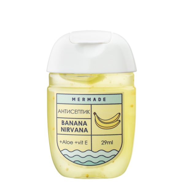 Антисептик для рук Mermade Banana Nirvana, 29 мл - Pampik