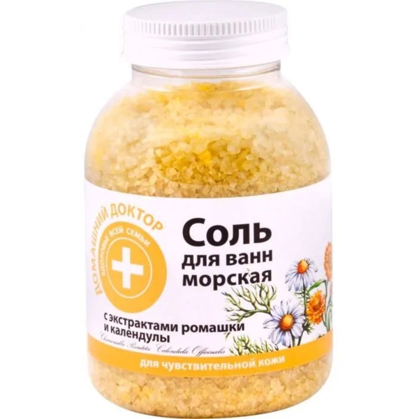 Соль для ванн Домашний Доктор с ромашкой и календулой 1 кг - Pampik