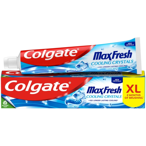 Зубная паста Colgate Max Fresh Cooling Crystals Освіжаючі кристали, 125 мл (851105) - Pampik - 3