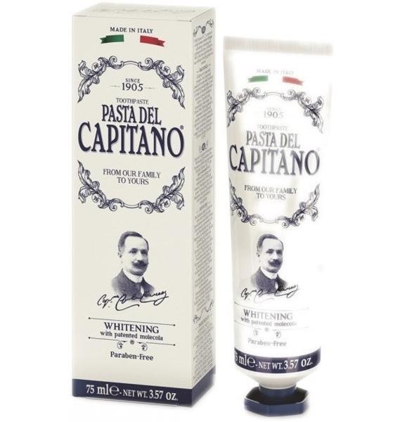Зубна паста Pasta del Capitano Whitening, 75 мл - Pampik