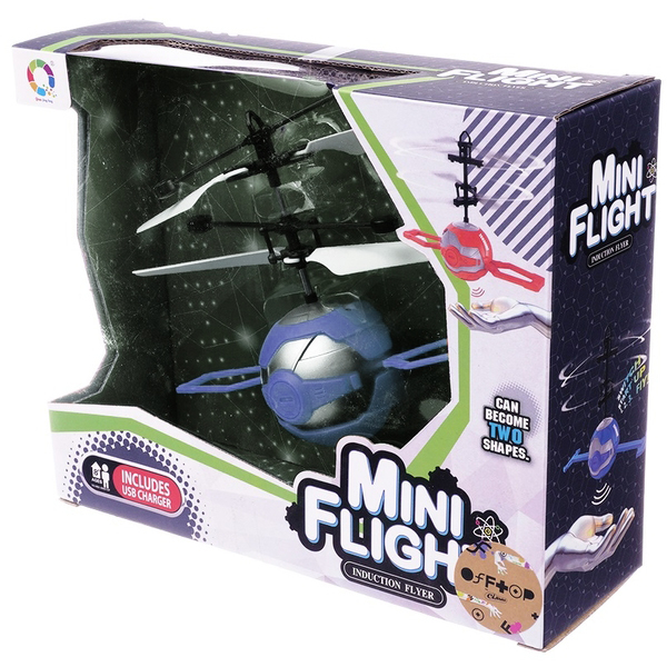 Инфракрасная индукционная летающая игрушка Offtop Вертолет синий (860287) - Pampik