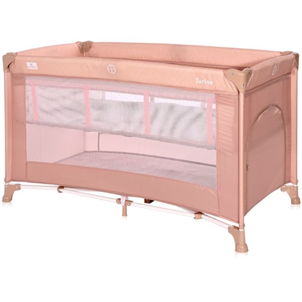 Манеж-кроватка Lorelli Torino 2 Layer Мisty rose, розовый (23887) - Pampik