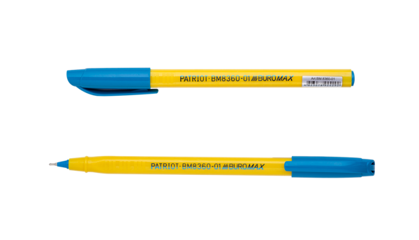 Ручки масляные Buromax, синий, 2 шт. (BM.8352-01-2) - Pampik