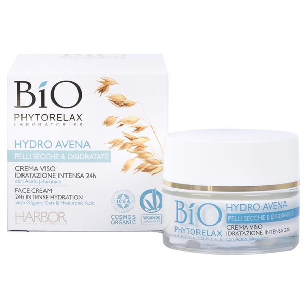 Крем для обличчя Phytorelax Hydro Avena інтенсивне зволоження, 50 мл (6015885) - Pampik