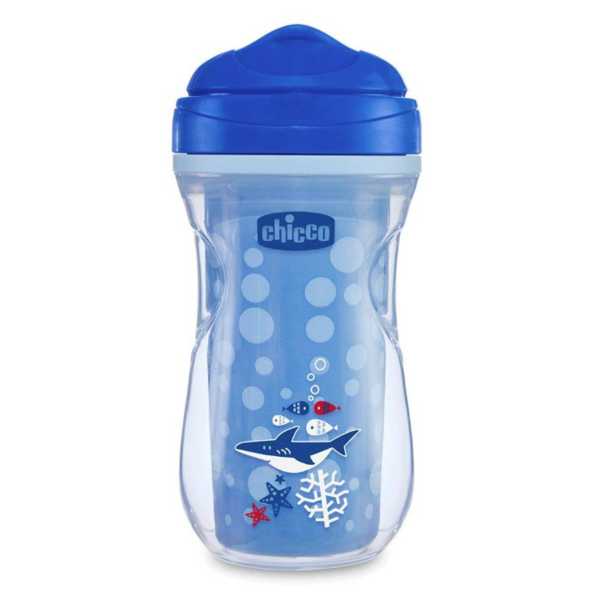 Поїльник непроливайка Chicco Active Cup, 266 мл, синій (06981.20.04) - Pampik