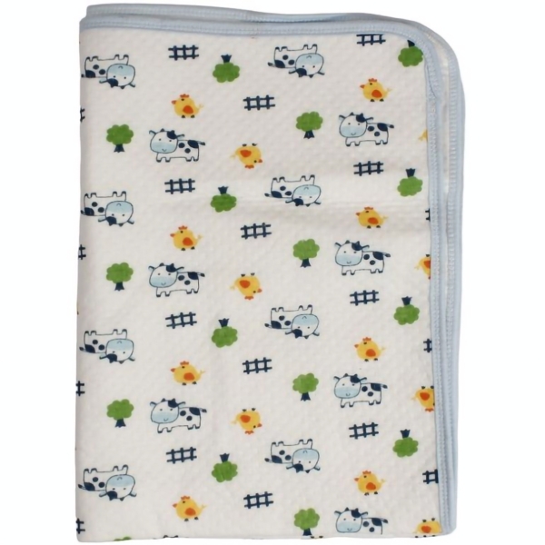 Багаторазова непромокаюча пелюшка Lindo, 70х50 см, блакитний (Т-1855) - Pampik