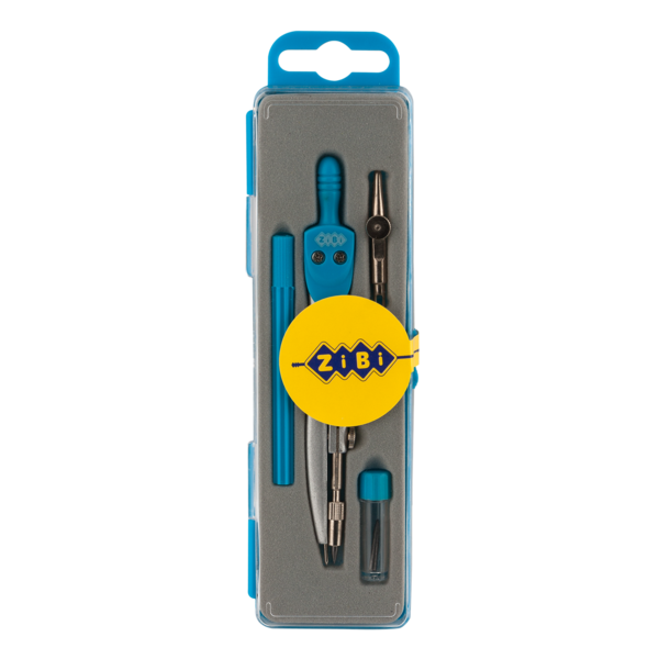 Готовальня ZiBi, 4 предмета, голубой (ZB.5303BS-14) - Pampik