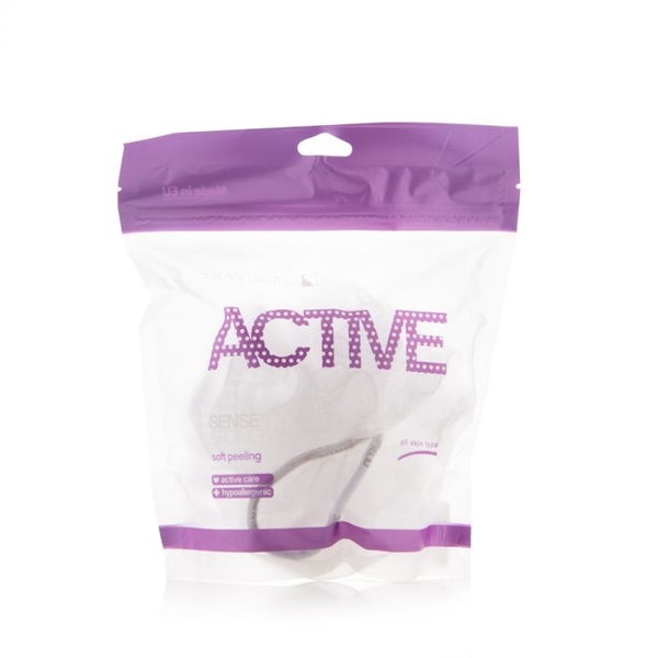 Губка для душа Suavipiel Active Sence, білий, 1 шт. - Pampik