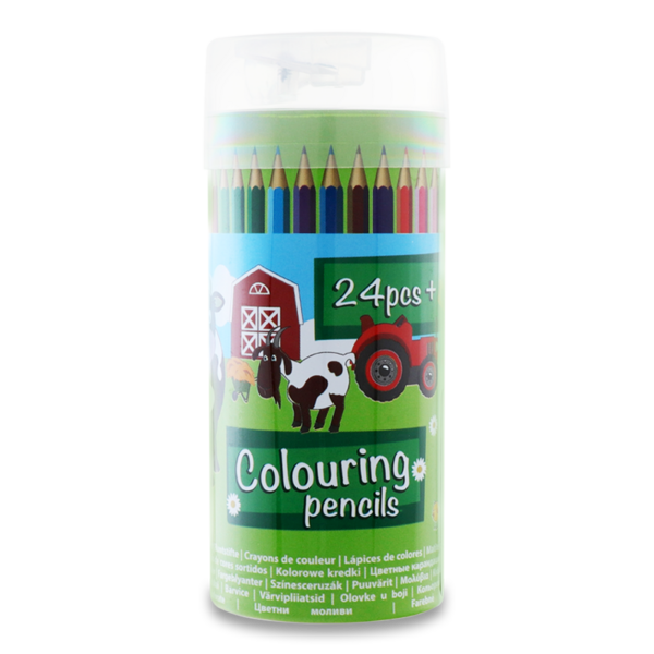 Карандаши цветные Offtop 24 цвета 24 шт. (849951) - Pampik