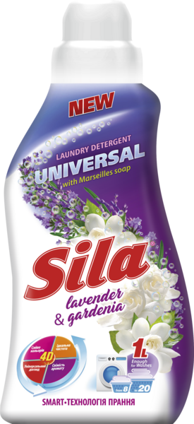 Рідкий засiб для прання Sila Universal, 1 л - Pampik