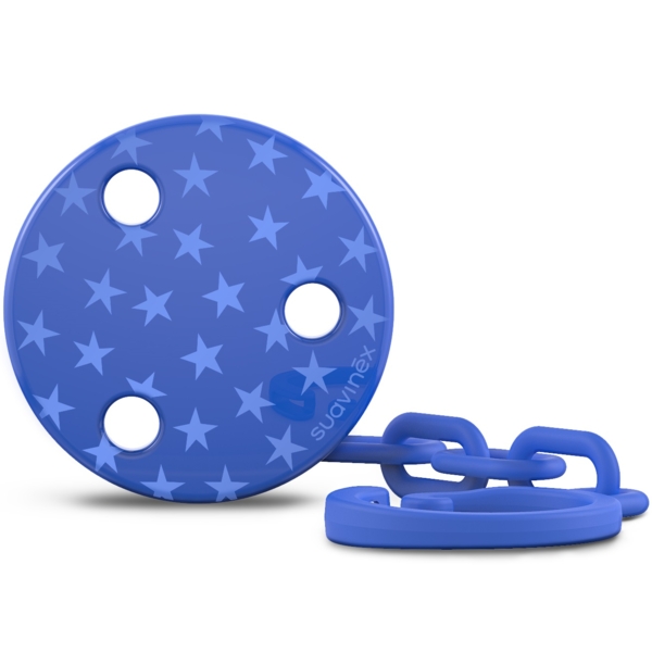 Кліпса для пустушки Suavinex Basics, синій (307632/3) - Pampik