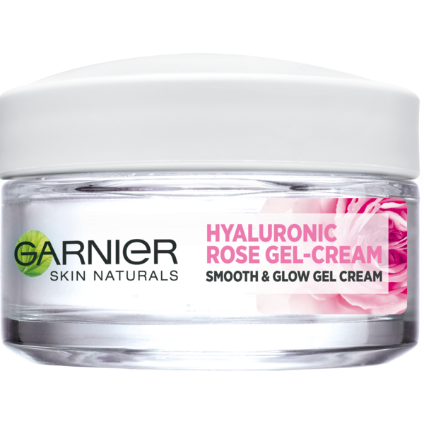 Увлажняющий гиалуроновый гель-крем Garnier Skin Naturals с розовой водой, для всех типов кожи, 50 мл (C6533600) - Pampik