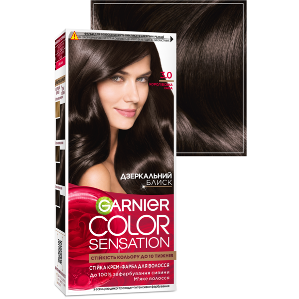 Фарба для волосся Garnier Color Sensation відтінок 3.0, королівська кава, 110 мл - Pampik - 2