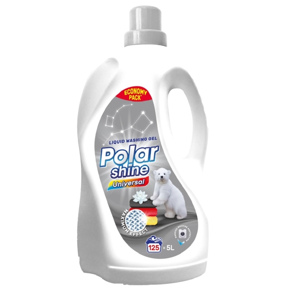Гель для стирки Polar Shine Universal, 5 л (PLSLG0005) - Pampik
