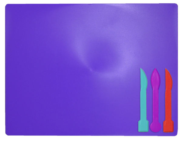 Доска для пластилина ZiBi Kids Line, 3 стека, фиолетовая (ZB.6910-07) - Pampik