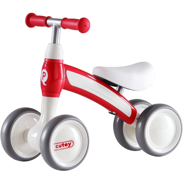 Біговел дитячий Qplay Cutey, чотириколісний, червоний (B-400Red) - Pampik